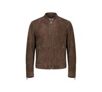 BOSS Herren Lederjacke L-MIKER1, braun, Gr. 52