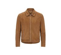 BOSS Herren Lederjacke MALBANO, beige, Gr. 48