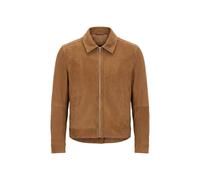 BOSS Lederjacke aus Veloursleder mit Reißverschluss - Style H-Malbano7, 50563869 Braun 50