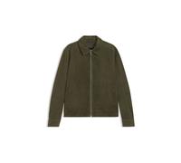 BOSS Herren Lederjacke MALBANO, oliv, Gr. 56