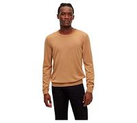 BOSS Herren Leno-P Regular-Fit Pullover aus Merinowolle mit Rundhalsausschnitt Beige XXL