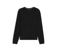 BOSS Herren Strickpullover aus Wolle LENO-P, schwarz, Gr. XXXL