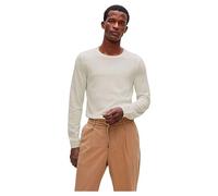 BOSS Herren Leno-P Slim-Fit Pullover aus Merinowolle Weiß M