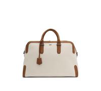 BOSS Herren Madison-B1 CV Weekender aus Canvas mit Lederbesatz Natur Stck