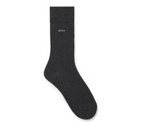 BOSS Logo-Socken Marc RS Uni CC - mittelhoch, gekämmte Stretch-Baumwolle - Dunkelgrau 39-42