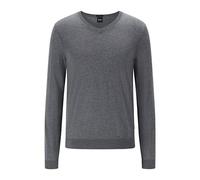 BOSS Herren Melba-P Pullover aus Schurwolle mit V-Ausschnitt