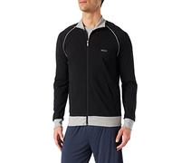 BOSS Jacke aus Stretch-Baumwolle mit Paspeln und Logo - Style Mix&Match Jacket Z, 50469548 Schwarz XXL