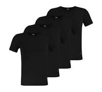 T-Shirt BOSS, Herren, Gr. XXL (56), schwarz, Single Jersey, Obermaterial: 95% Baumwolle, 5% Elasthan, Rundhals, Shirts T-Shirt (86435938-XXL) schwarz