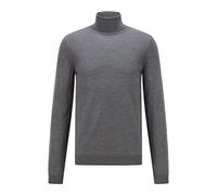 BOSS Herren Musso-P Rollkragenpullover aus extrafeiner Italienischer Merinowolle, M Grey