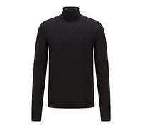 BOSS Rollkragenpullover Musso-P 10241489 Slim-Fit aus extrafeiner Merinowolle Schwarz M