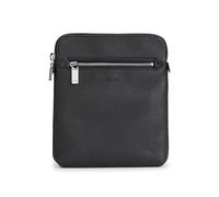 BOSS Herren New Crosstown Envel. Umhängetasche aus italienischem Leder mit Logo-Prägung