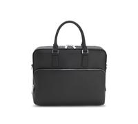 BOSS Herren New Crosstown S. Doc Aktentasche aus genarbtem Leder mit Logo-Prägung