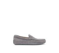 BOSS Herren Noel Mocc Mokassins aus Veloursleder mit Pennyloafer-Detail Größe