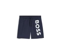 BOSS Herren Badeshorts Octopus schnelltrocknend mit kontrastfarbenem Logo Dunkelblau XS