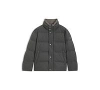 BOSS Black Daunenjacke Herren Stehkragen grau, 50 (M)
