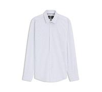 BOSS Bedrucktes Slim-Fit Hemd aus funktionalem Stretch-Jersey - Style P-HANK-s-kent-C1-222, 50545306 Blau gemustert 39