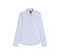 BOSS Bedrucktes Slim-Fit Hemd aus funktionalem Stretch-Jersey - Style P-ROAN-kent-C1-233, 50545270 Blau gemustert XL
