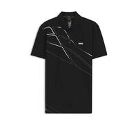 BOSS Herren Paddy 3 IN Paddy Poloshirt aus Baumwoll-Mix mit Artwork Schwarz001 L