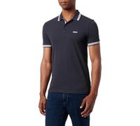 BOSS Herren Paddy Curved Polohemd, Dunkelblau, L EU