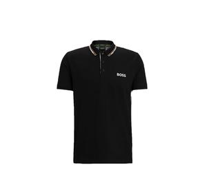 BOSS Herren Paddy Pro Poloshirt aus Stretch-piqué Polohemd, Black Cloud, XXL