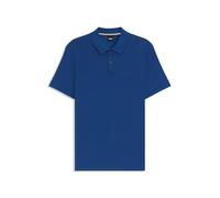 Hugo Boss Poloshirt Herren Pallas Baumwoll-Piqué Logo-Details Regular Fit Kurzarm Blau L