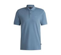 BOSS Herren Pallas Pallas Poloshirt aus Baumwoll-Piqué mit Logo-Details Hellblau L