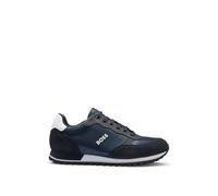 BOSS Sneaker Parkour-L_Runn_ny_N – verschiedene Materialien, erhabenes Logo – Dunkelblau 40