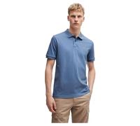 BOSS Herren Passenger Slim-Fit Poloshirt aus Stretch-Baumwolle mit Logo-Aufnäher Blau XXL
