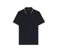BOSS Poloshirt Passertip Slim-Fit aus elastischem Baumwoll-Piqué Dunkelblau S