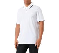 Poloshirt BOSS ORANGE "Passertip" Gr. XXL, weiß (100_white) Herren Shirts Kurzarm mit BOSS Logo-Badge (47635542-XXL) 100_white