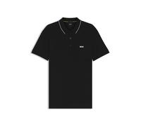 BOSS Slim-Fit Poloshirt aus Baumwoll-Piqué mit tonalem Logo - Style Paule 4, 50506195 Schwarz XXL
