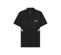 BOSS Herren Paule TOC Active Slim-Fit Poloshirt mit feuchtigkeitsableitenden Eigenschaften Schwarz001 M