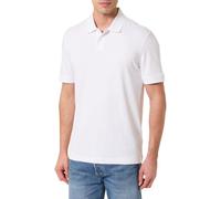 Poloshirt BOSS ORANGE "Pe Interlock", Herren, Gr. M, weiß100, Jersey, Obermaterial: 100% Baumwolle, regular fit, hoch geschlossener Ausschnitt, eingesetzt Strickbündchen, Shirts, aus Baumwoll-Piqué mi