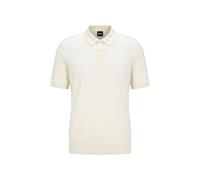 BOSS Regular-Fit Strick-Poloshirt aus strukturiertem Gewebe - Style H-Lurazio, 50565506 Natur M
