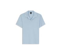 BOSS Poloshirt aus Baumwolle-Leinen mit Johnny-Kragen - Style H-Pye 235, 50559173 Hellblau XL