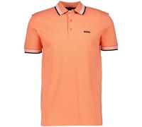 BOSS Poloshirt aus Bio-Baumwolle mit kontrastfarbenen Logo-Details - Style Paddy, 50469055 Orange S