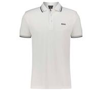 BOSS Herren Paddy Curved Polohemd, New - White100, 3XL EU