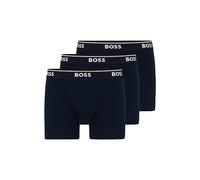 BOSS Herren Power Auffälligem Logo, 3er-Pack Boxershorts, Peacock Blue, X-Large