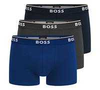 BOSS Herren Power Boxer Trunks Unterhosen Cotton Stretch 3er Pack, Farbe:Mehrfarbig, Wäschegröße:L, Artikel:-487 Blue/Navy/Grey