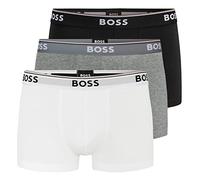 BOSS Herren Power Boxer Trunks Unterhosen Cotton Stretch 3er Pack, Farbe:Mehrfarbig, Wäschegröße:M, Artikel:-999 Black/White/Grey