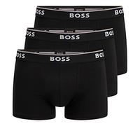 BOSS Herren Power Boxer Trunks Unterhosen Cotton Stretch 3er Pack, Farbe:Schwarz, Wäschegröße:2XL, Artikel:-001 Black