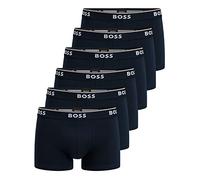 BOSS Herren Power Boxer Trunks Unterhosen Cotton Stretch 6er Pack, Farbe:Blau, Wäschegröße:M, Artikel:-480 Navy
