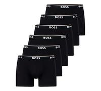 BOSS Herren Power Long Boxer Unterhosen Cotton Stretch 6er Pack, Farbe:Schwarz, Wäschegröße:2XL, Artikel:-001 Black