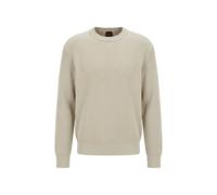 BOSS Pullover aus Baumwoll-Mix mit Rippstrick - Style Akipano, 50565128 Hellbeige L