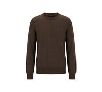 BOSS Herren Pullover L-LAGHETTO aus Seide, braun, Gr. M