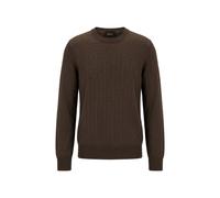 BOSS Herren Pullover L-LAGHETTO aus Seide, braun, Gr. XL