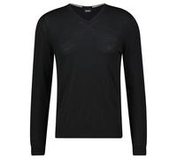 BOSS Slim Fit Pullover schwarz, Einfarbig