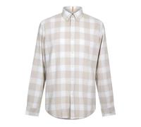 BOSS Orange Hemd Herren Regular Fit Langarm Baumwolle beige, S