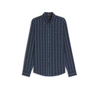 BOSS Orange Hemden Herren Regular Fit Langarm Baumwolle blau, M