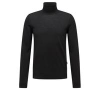 Hugo Boss Musso Schwarzer Rollkragenpullover Aus Wolle Für Herren 50468262-1 Schwarz M